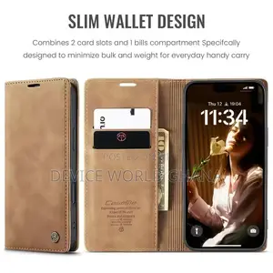 Caseme Leather Flip Case for iPhone 16promax 16pro 16