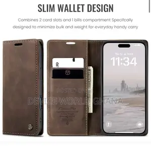 Caseme Leather Flip Case for iPhone 16promax 16pro 16