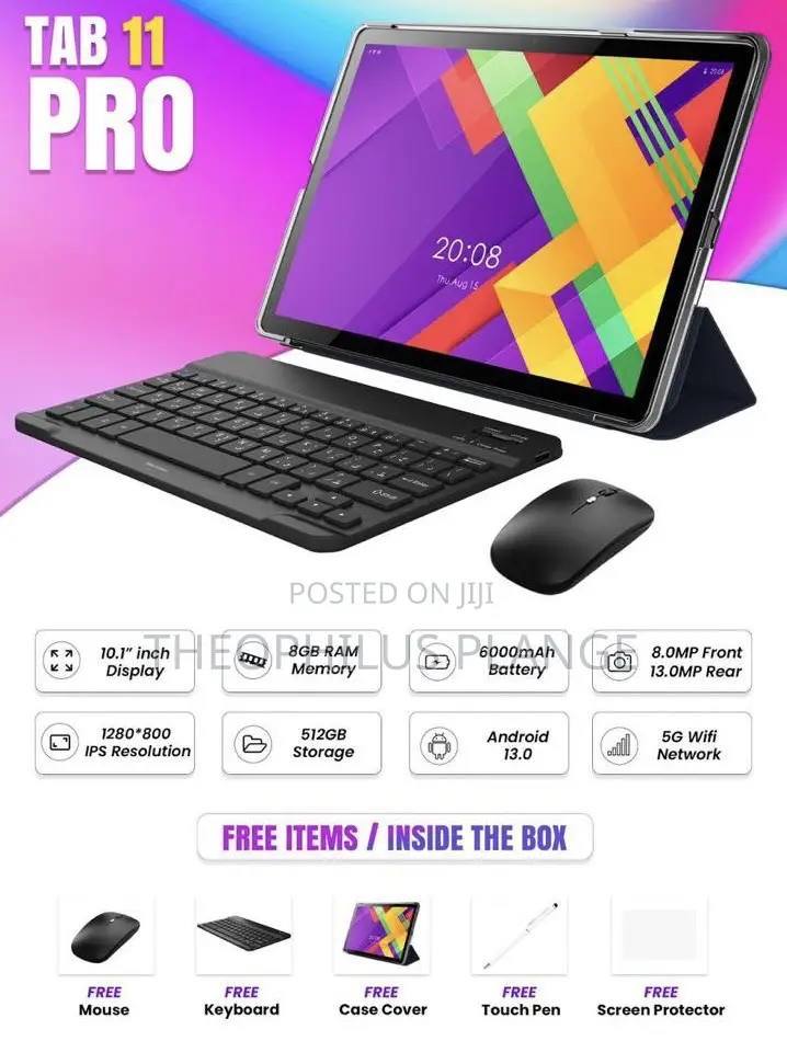 New Oteeto Tab 11 Pro 512 GB Black