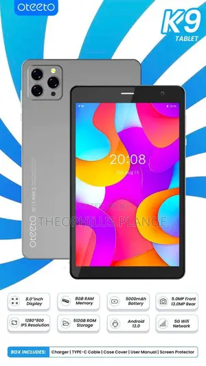 New Oteeto Tab 10 Kids 512 GB Gray
