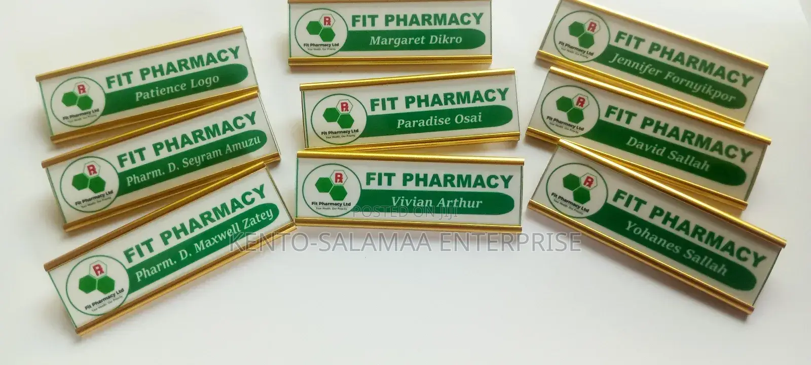 Metallic Name Tags