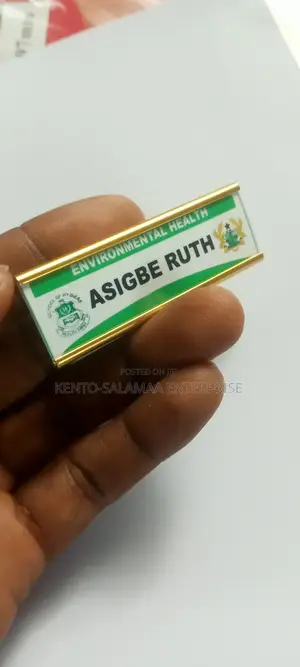 Metallic Name Tags