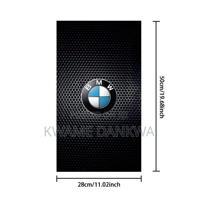 2 PCS Car Door Pillar/ Center Sticker With Car Model Logo