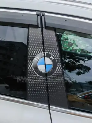2 PCS Car Door Pillar/ Center Sticker With Car Model Logo