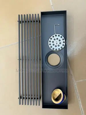 Long Black Floor Drain