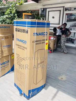 Unique Nasco 158L Top Mount Freezer Electric Fridge,Gray