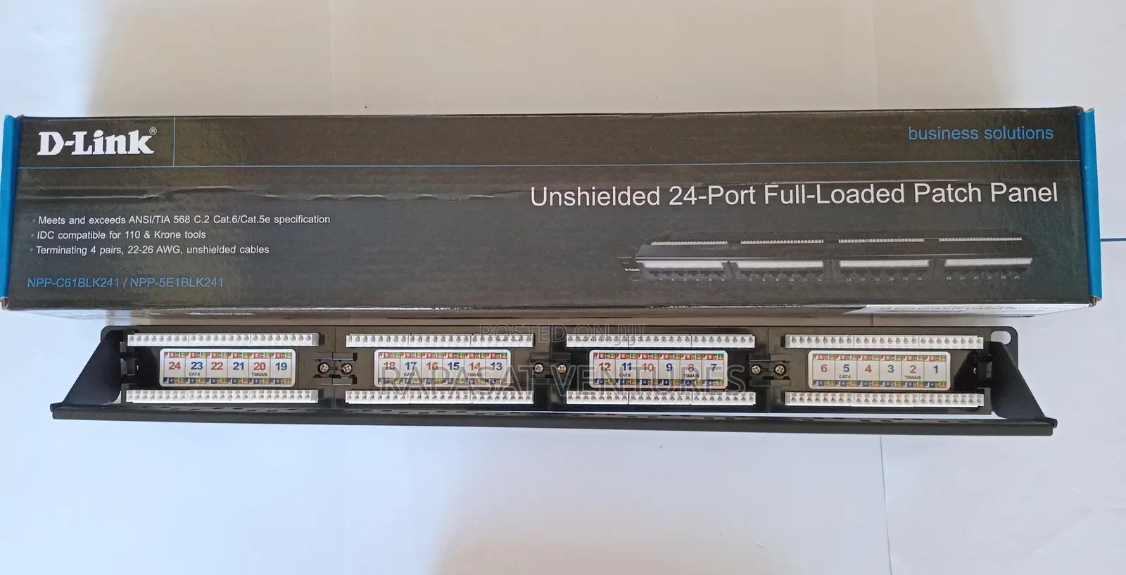 D-Link Unshilded 24-Port Full Loaded Patch Panel