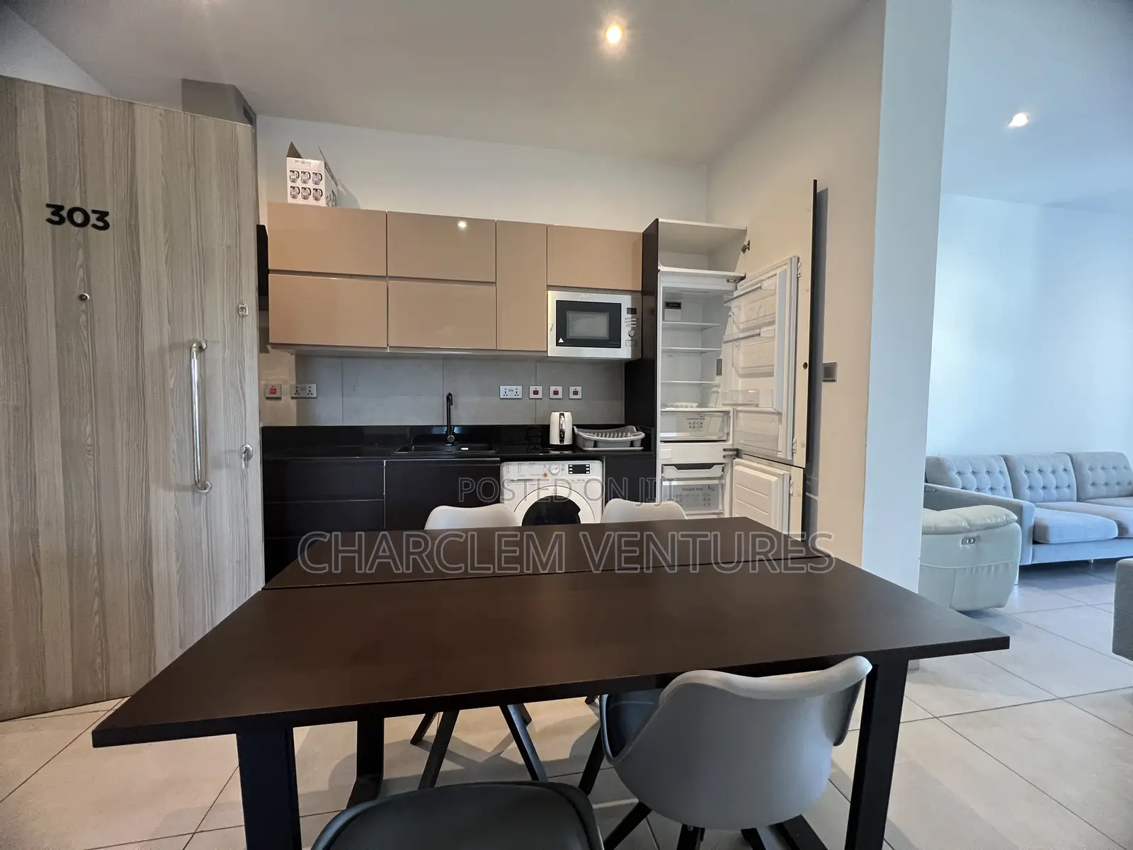 Furnished 2bdrm Apartment in Charclem Ventures, Cantonments for rent