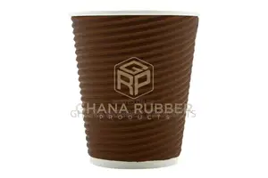 Ripple Paper Cups 12oz Brown (500pcs)