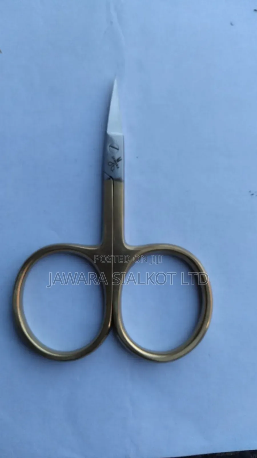 Nail Cuticle Golden Handle Nail Scissior 4" Stainless Steel