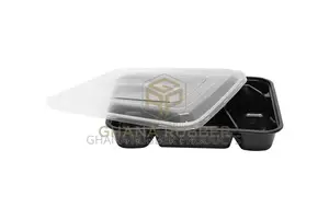 Shine 4-Section Microwavable Containers 1000cc (150pcs)