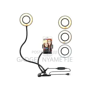Vlogging Kit (Ring Light + Phone Holder) With Table Clamp