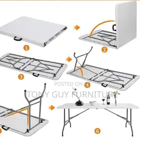White Folding Table