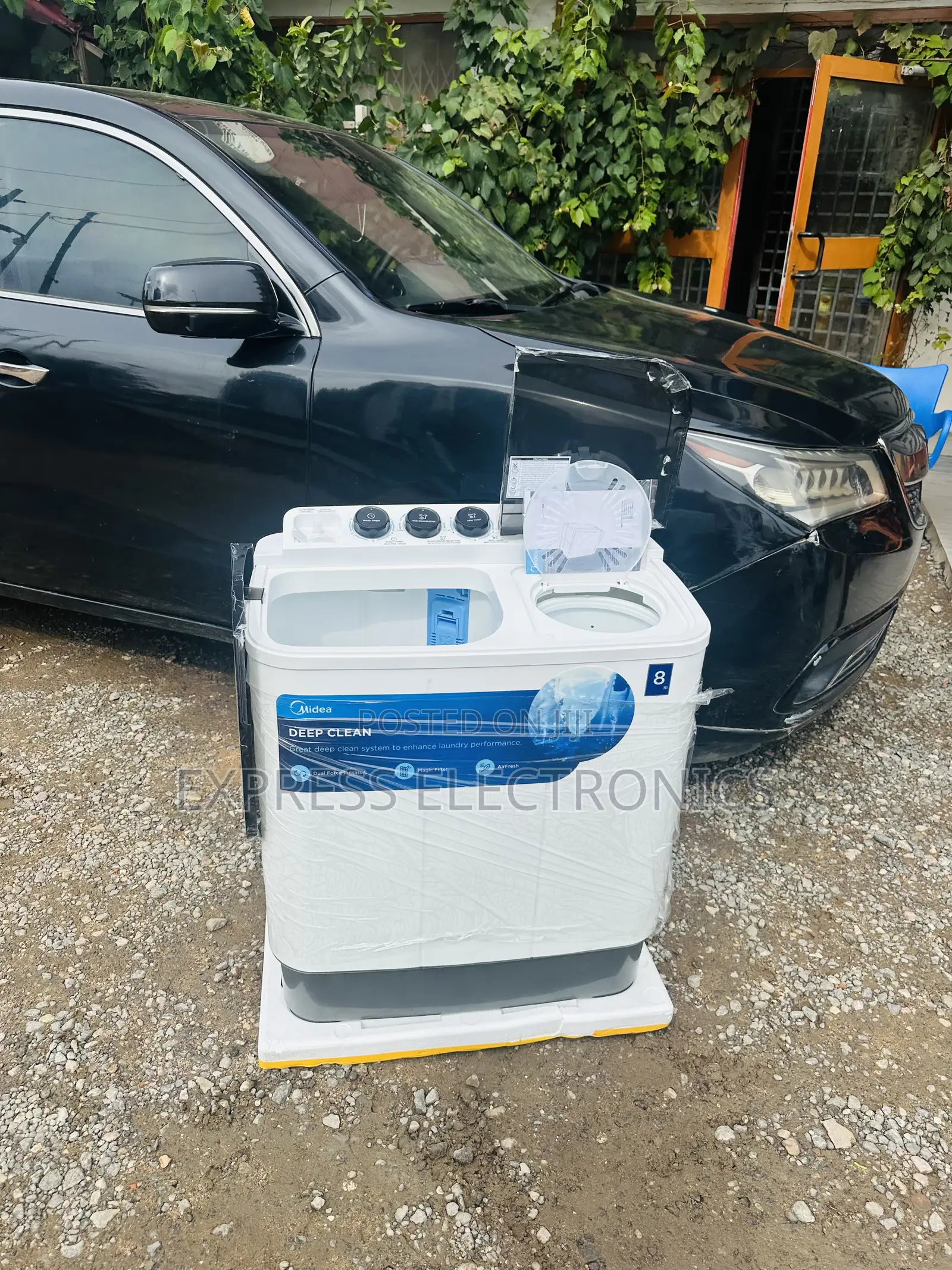 Washing Machine 8kg Topload Twintub Midea White