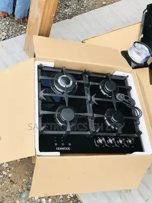 Long Lasting Kenwood 60cm 4 Gas Glass Black Cooker