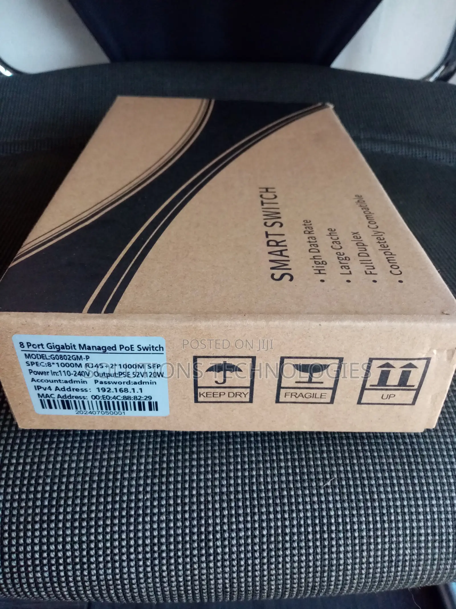 Smart Switch ( 8xge Poe+2xgf SFR-120w)