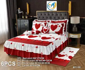 All in One Bed Set; 1 Carpet , 1bedsheet,4 Pillow Cases