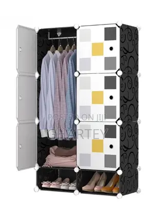 6 Cubes Wardrobe With Shoe Rack