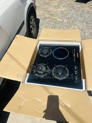 Get a New Black Inbuilt Stove 60CM Kenwood 3gas 1eletric