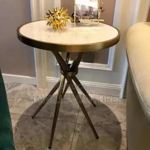 Glass Top Dining Table Gold.
