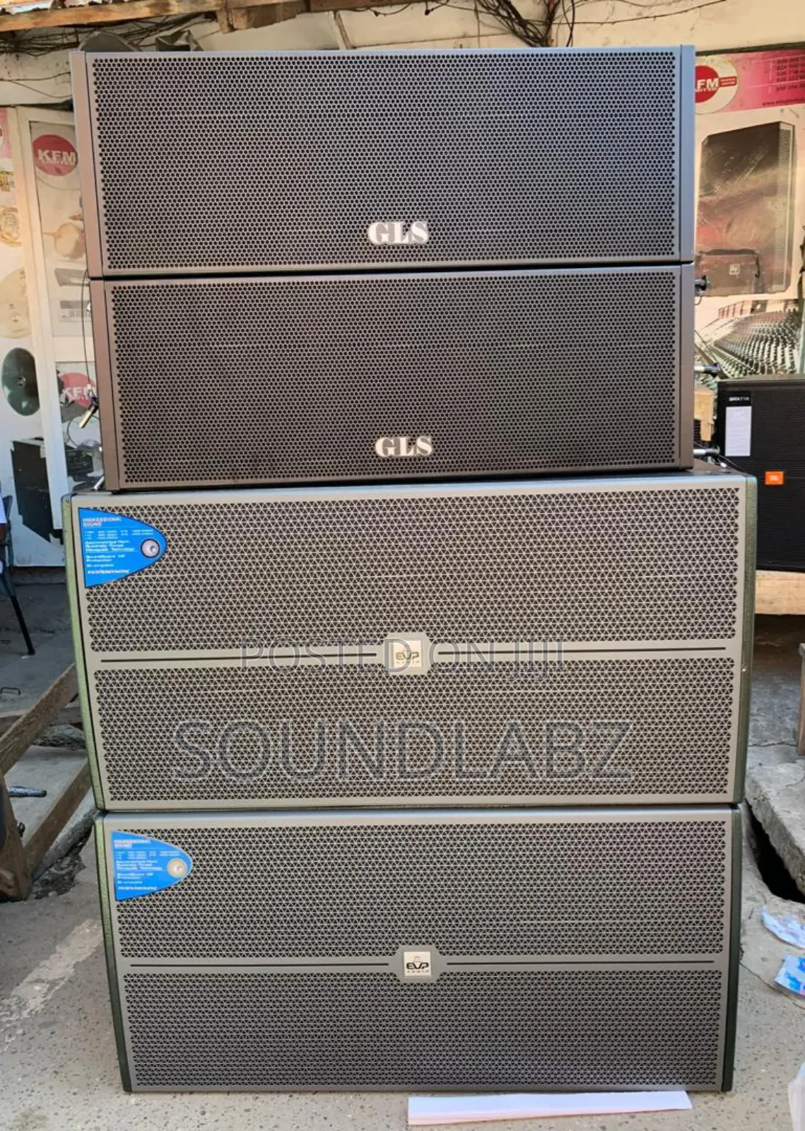 Gls 10inches Pair Of Line Array And Evp Double Bass Speaker