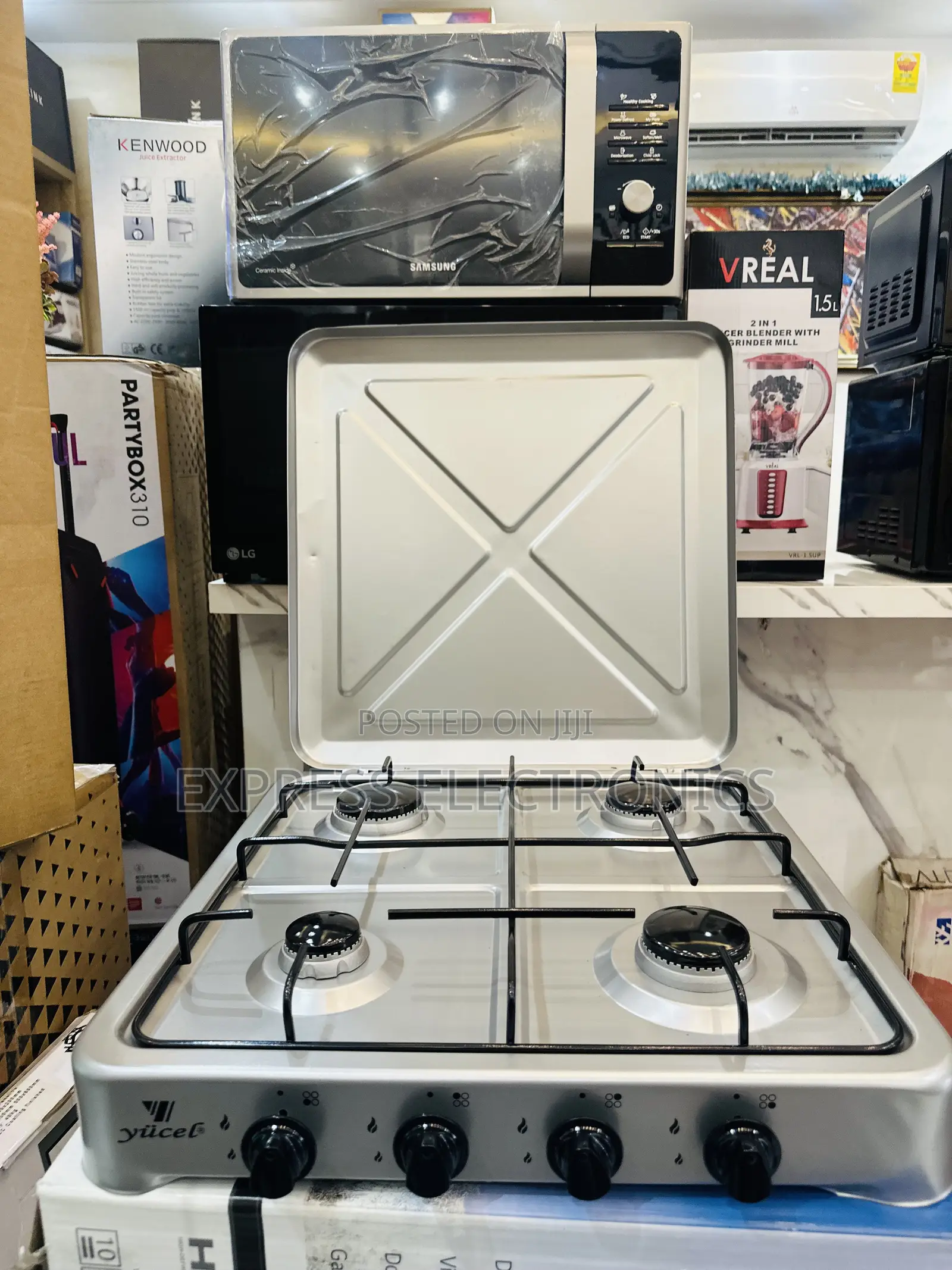 Efficiency Gas Table Top 4burner Yucel.