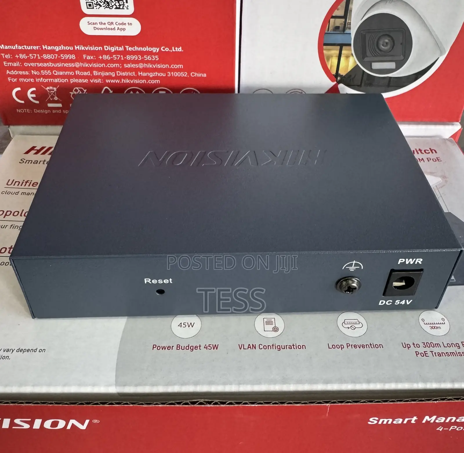 Hikvision 4port Fast Smart Poe Switch Ds-3e1105p-Ei/Managed