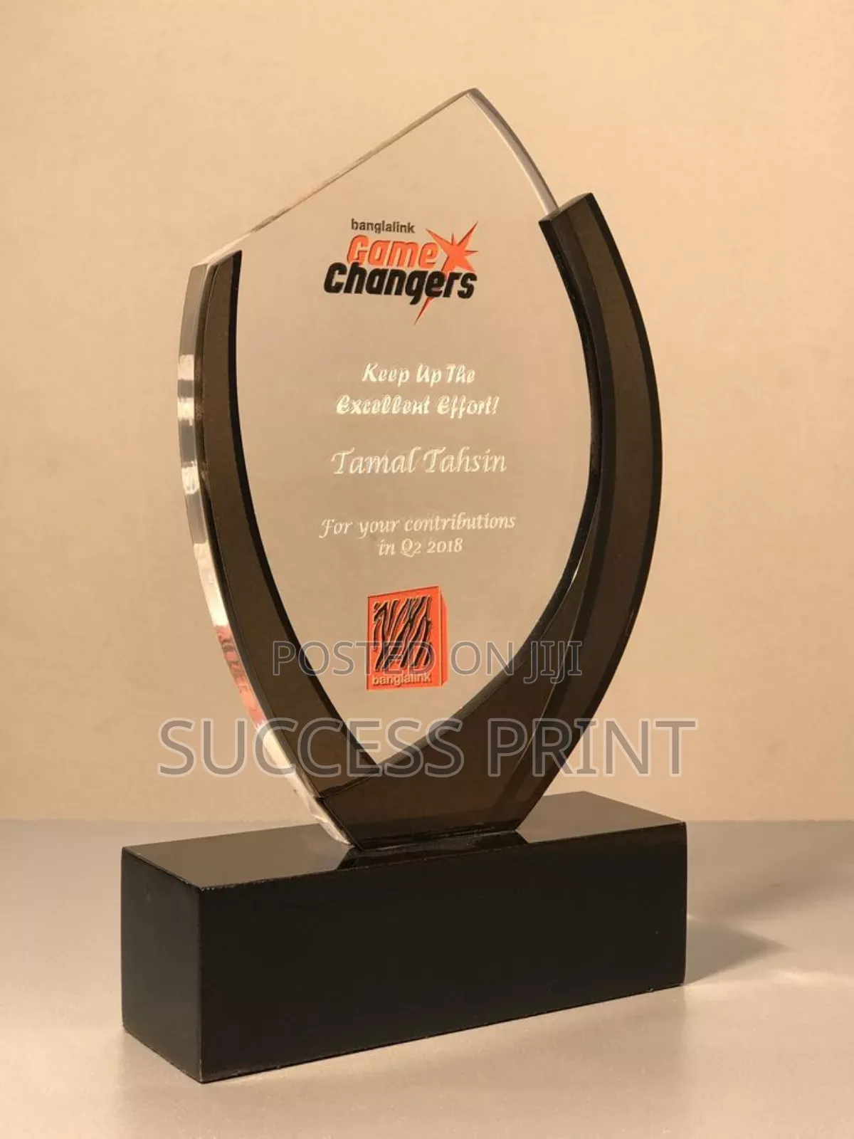 Crystal Award Printing