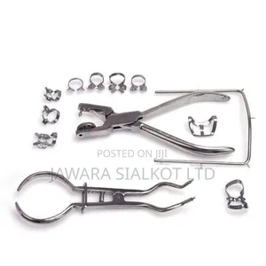 12 PCS Dental Endodontic Clamp Puncher Clamps Forceps Kit