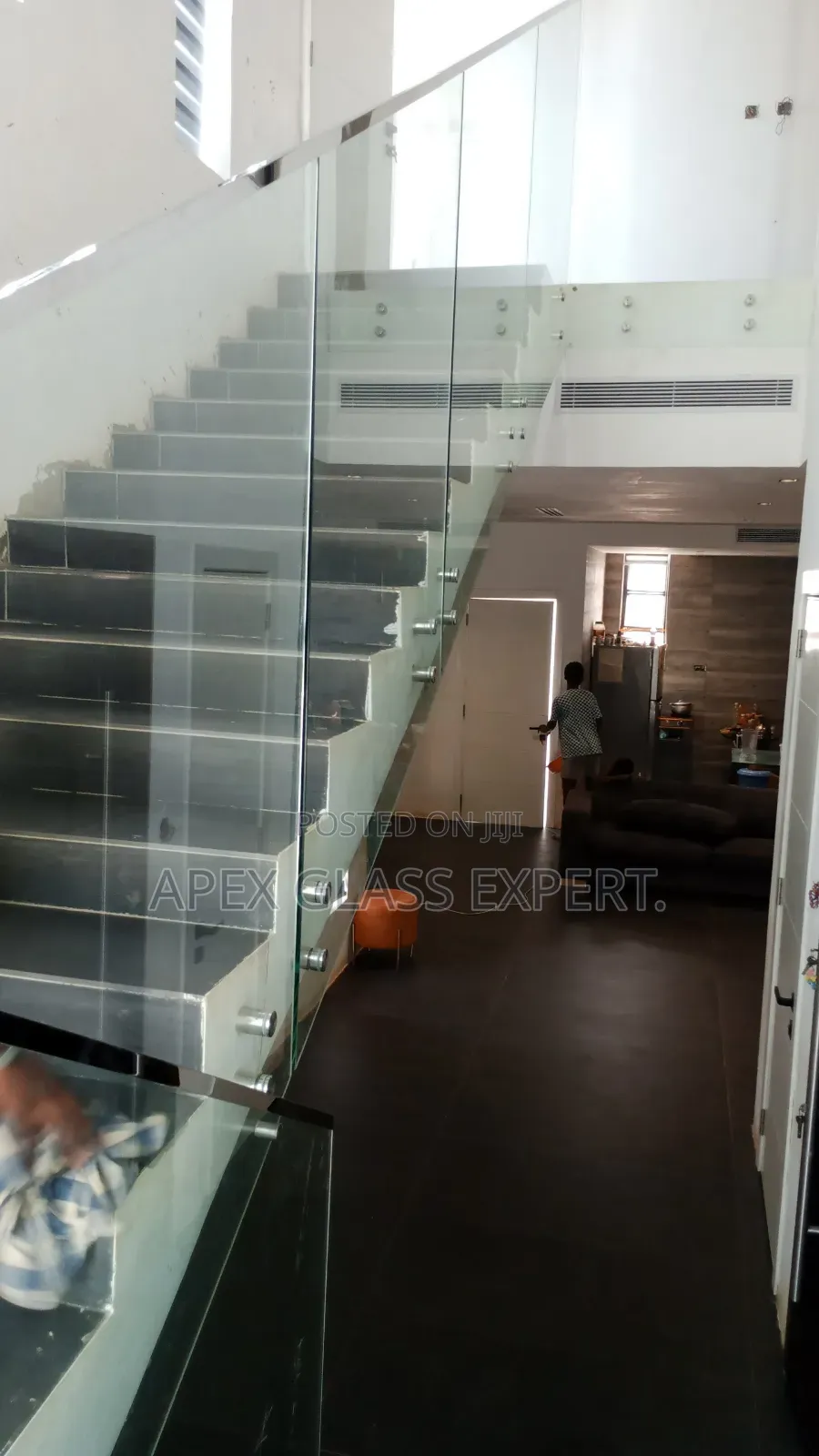 Staircase Balustrade Installation by Apexglassexpertteam
