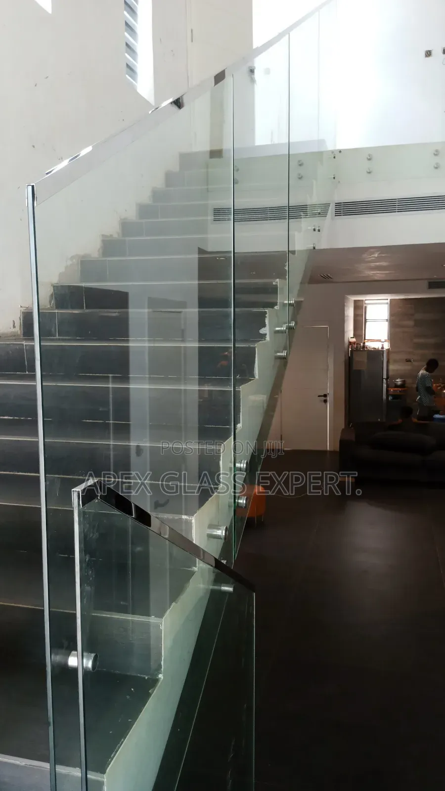 Staircase Balustrade Installation by Apexglassexpertteam
