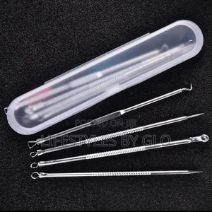 Stainless Steel 4pc Facial Extractor Kit Acne Blemish