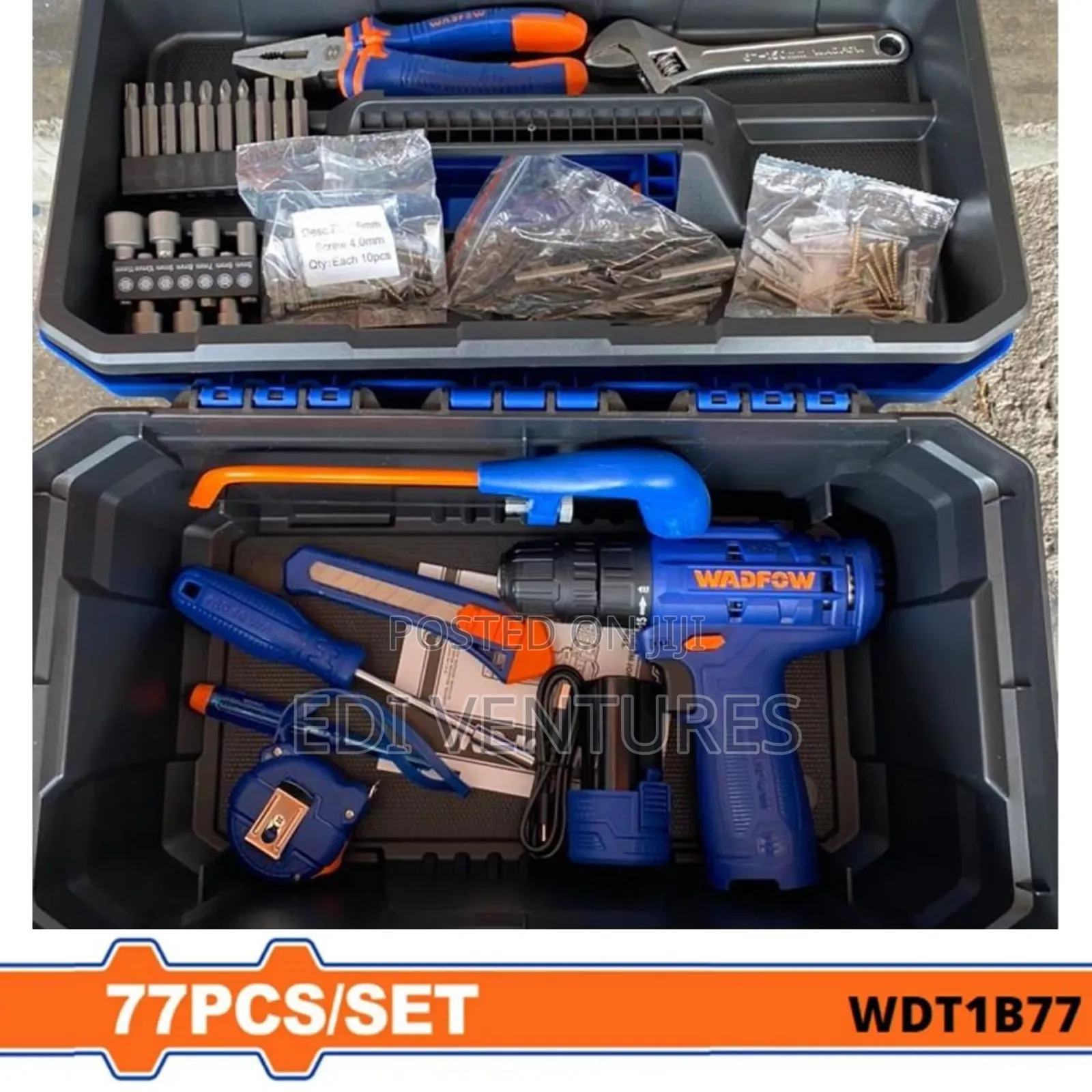 Wadfow 77 PCS Tools Set Wdt1b77