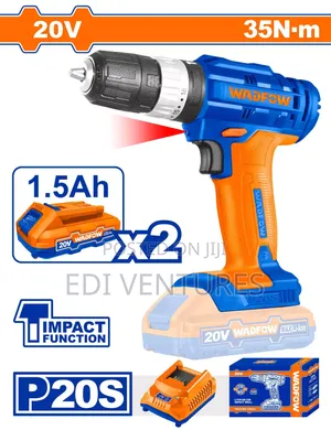 Wadfow Lithium Ion Cordless Drill 20volts
