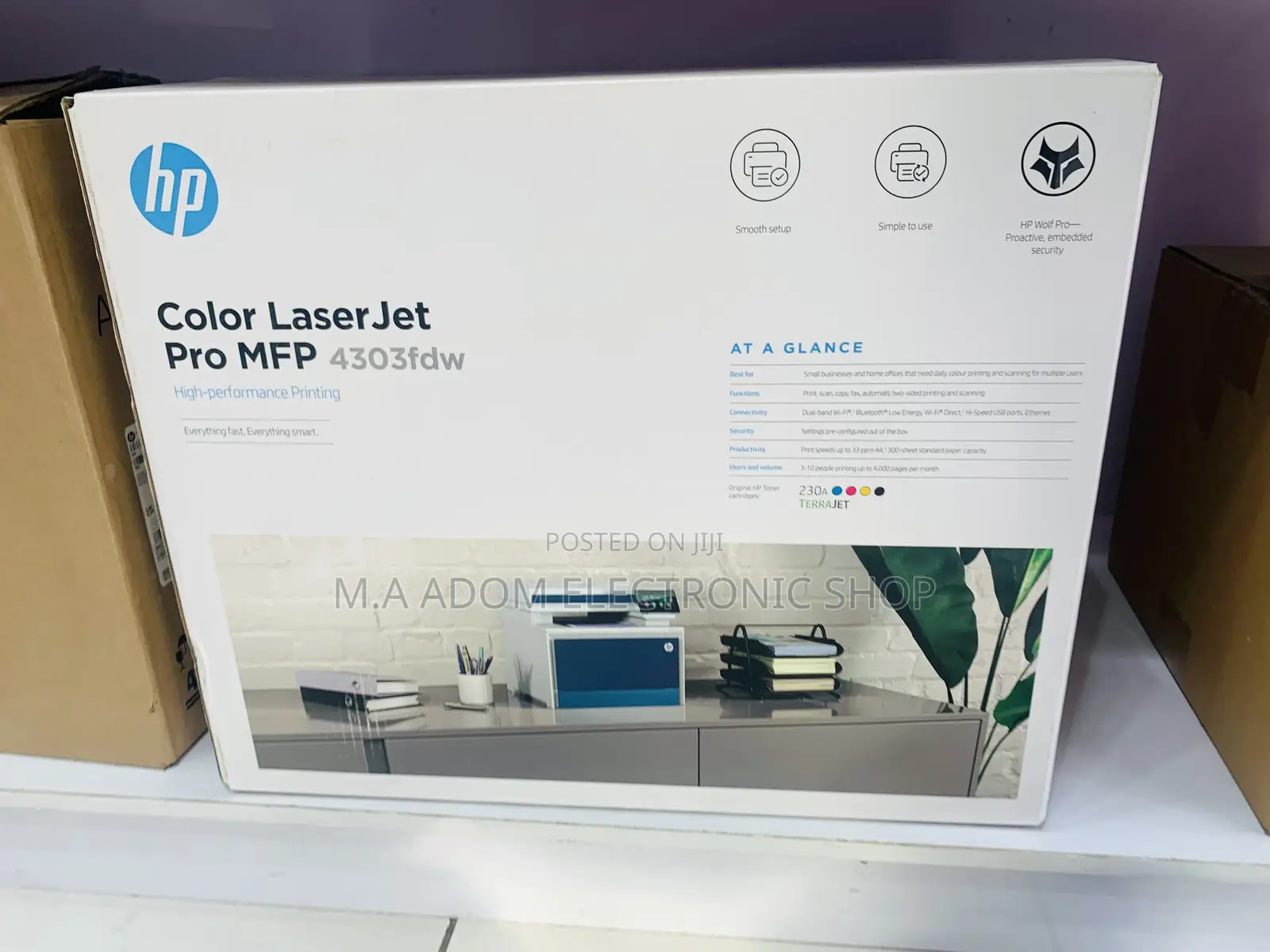 New 2023 Hp 4303fdw Color Laser Jet Pro 4 in 1 Printer