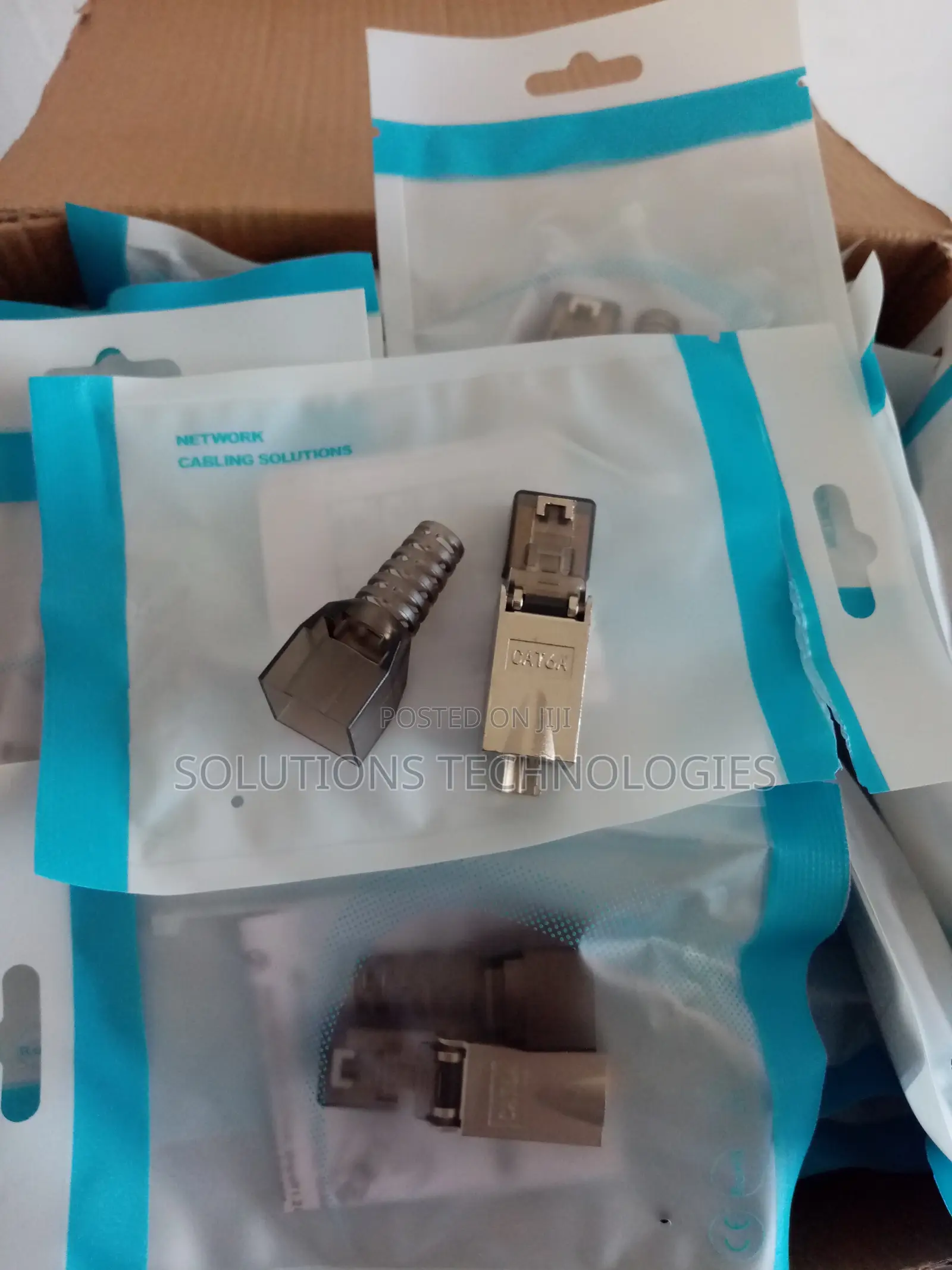 Cat 6A Shielded Rj45 Modular Plugs With Strain-Relief Boots