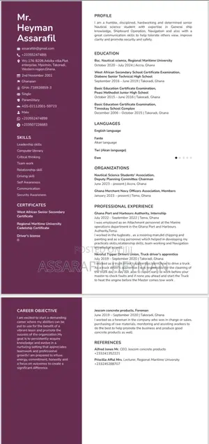 Part-Time Weekend CV
