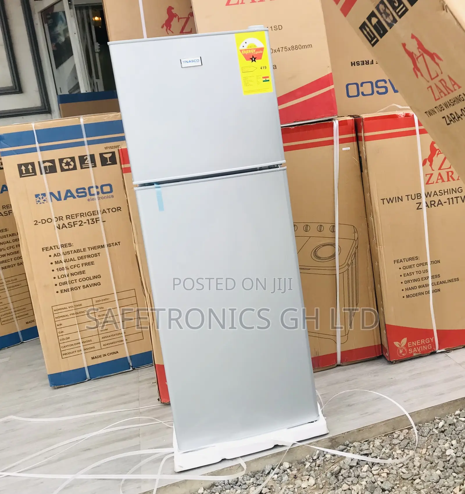 Valuable Nasf2-13fl Top Mount Reliable 2 Doors Fridge