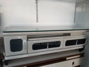 Brand New Creamy Black Tv Stand With 3 Drawers.