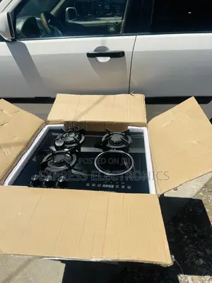 Gas Electric Cooker 3+1 Kenwood Black 60cm Inbuilt