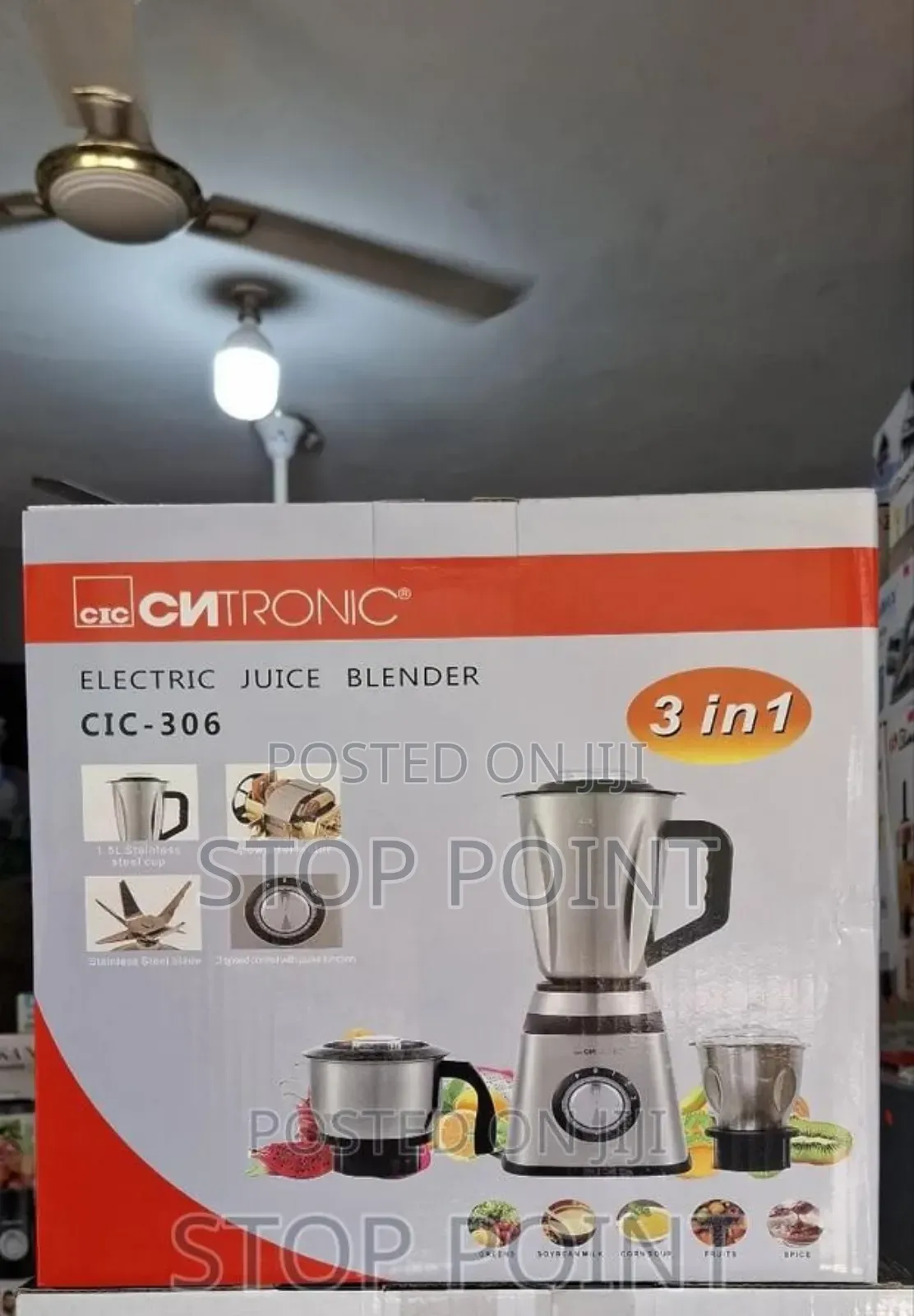 Quality 3-in-1 Silver Blender