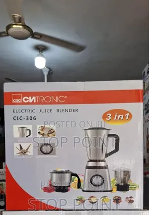 Quality 3-in-1 Silver Blender