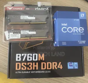 I7 12700kf CPU ,12th Gen Board 16gb Ddr4 Combo