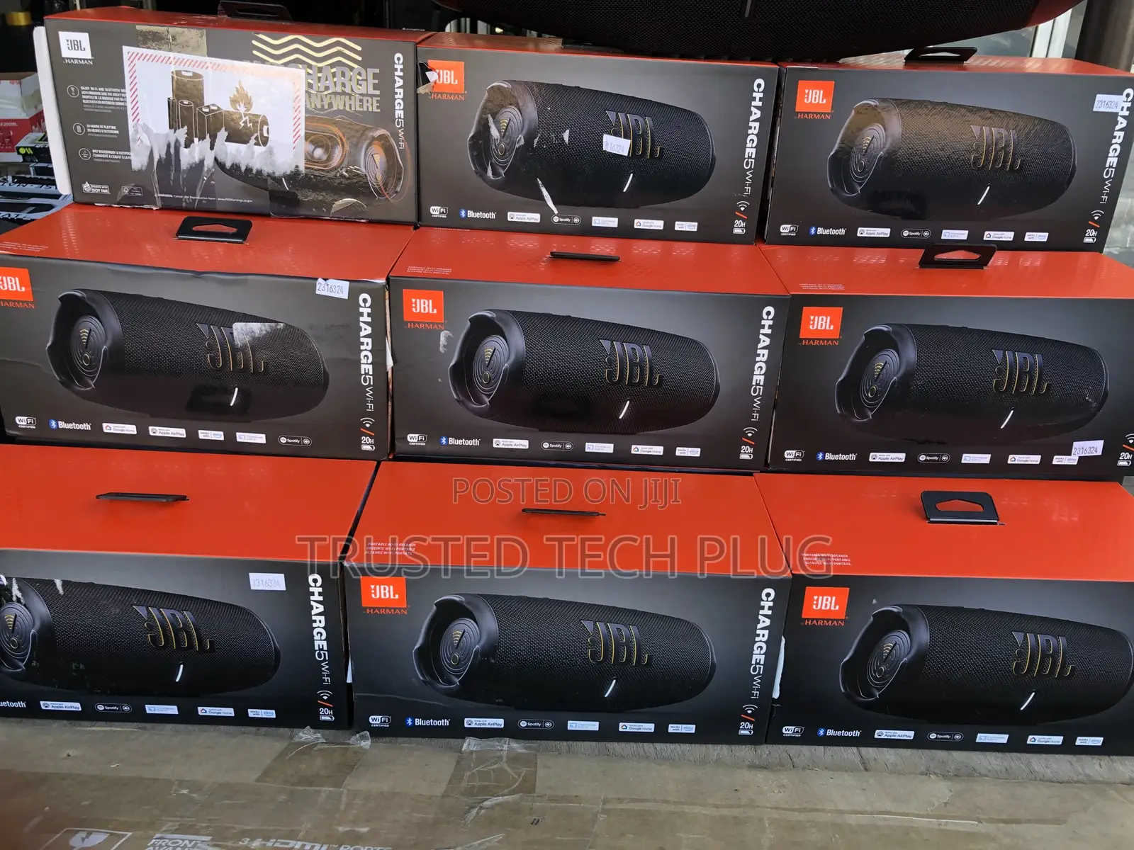 JBL Charge 5 Wi-Fi Bluetooth Speaker From America in Stock