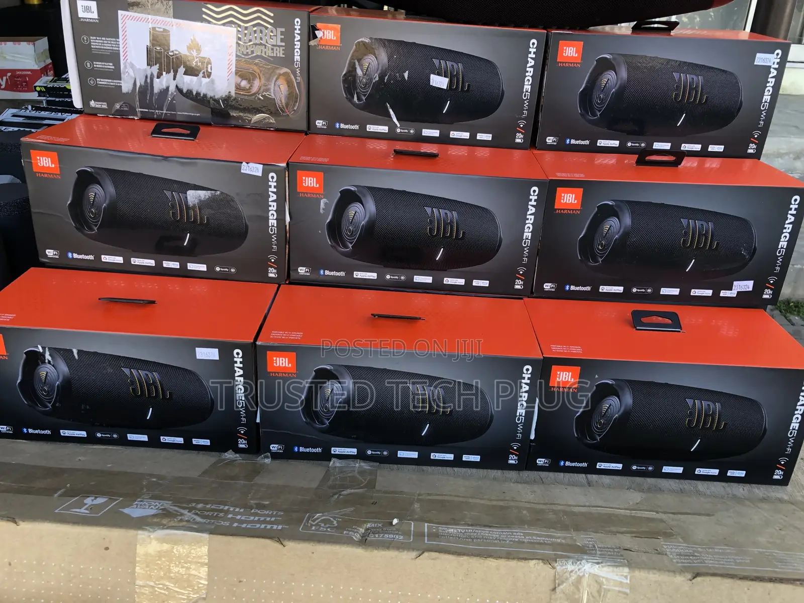 JBL Charge 5 Wi-Fi Bluetooth Speaker From America in Stock