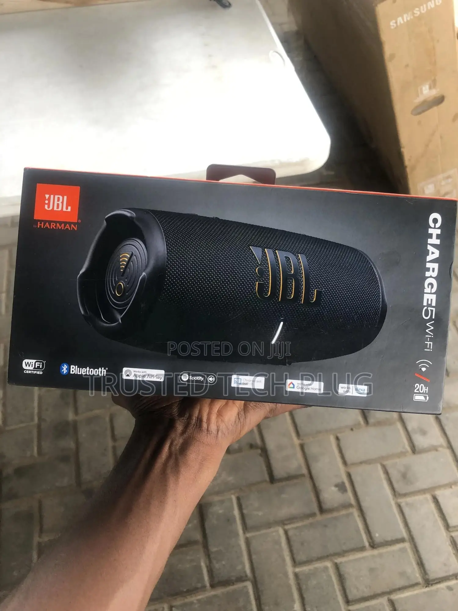 JBL Charge 5 Wi-Fi Bluetooth Speaker From America in Stock