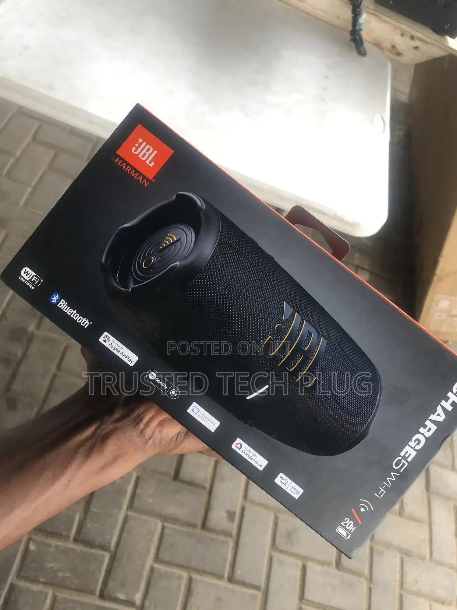 JBL Charge 5 Wi-Fi Bluetooth Speaker From America in Stock