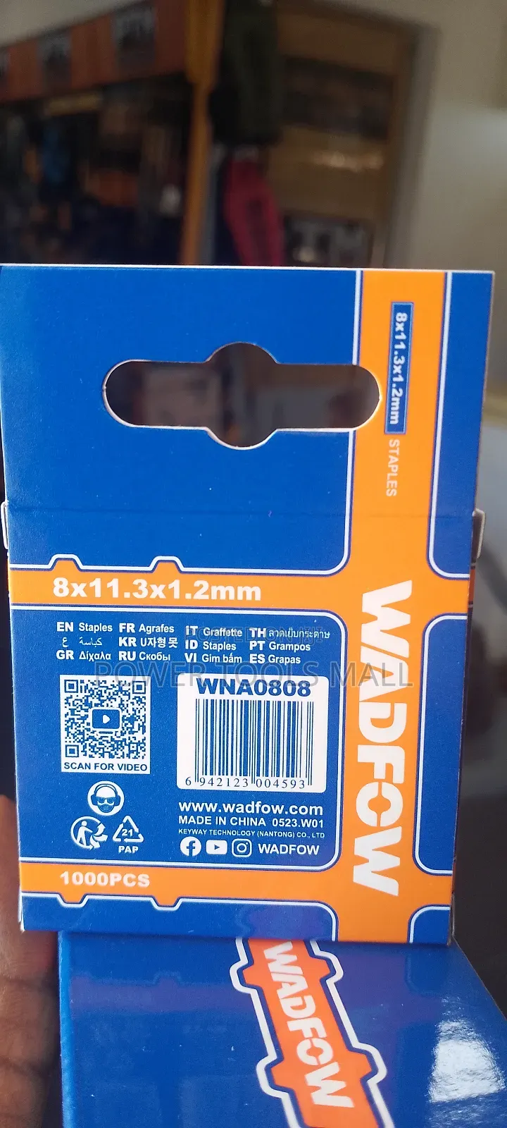 Wadfow 8×11.3×1.2mm Staples
