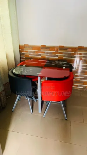 Glass Dining Set 4chairs