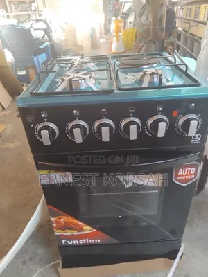 2 Gas + 2 Hot Plate Standing Burner With Oven